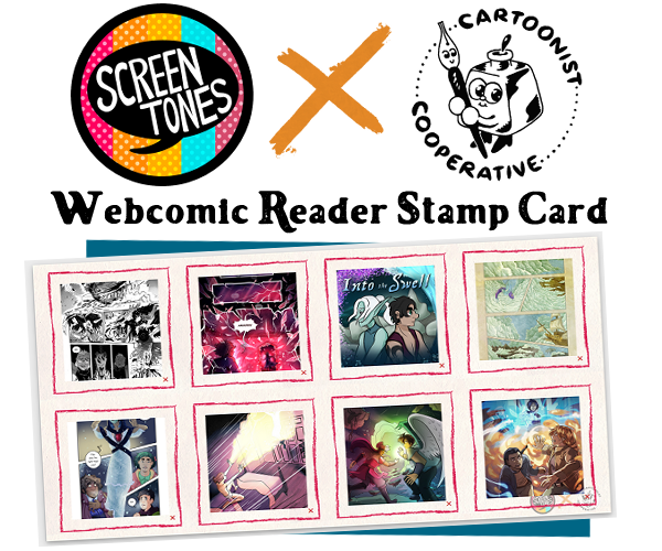 Screen Tones and Cartoonist Cooperative Stamp Card